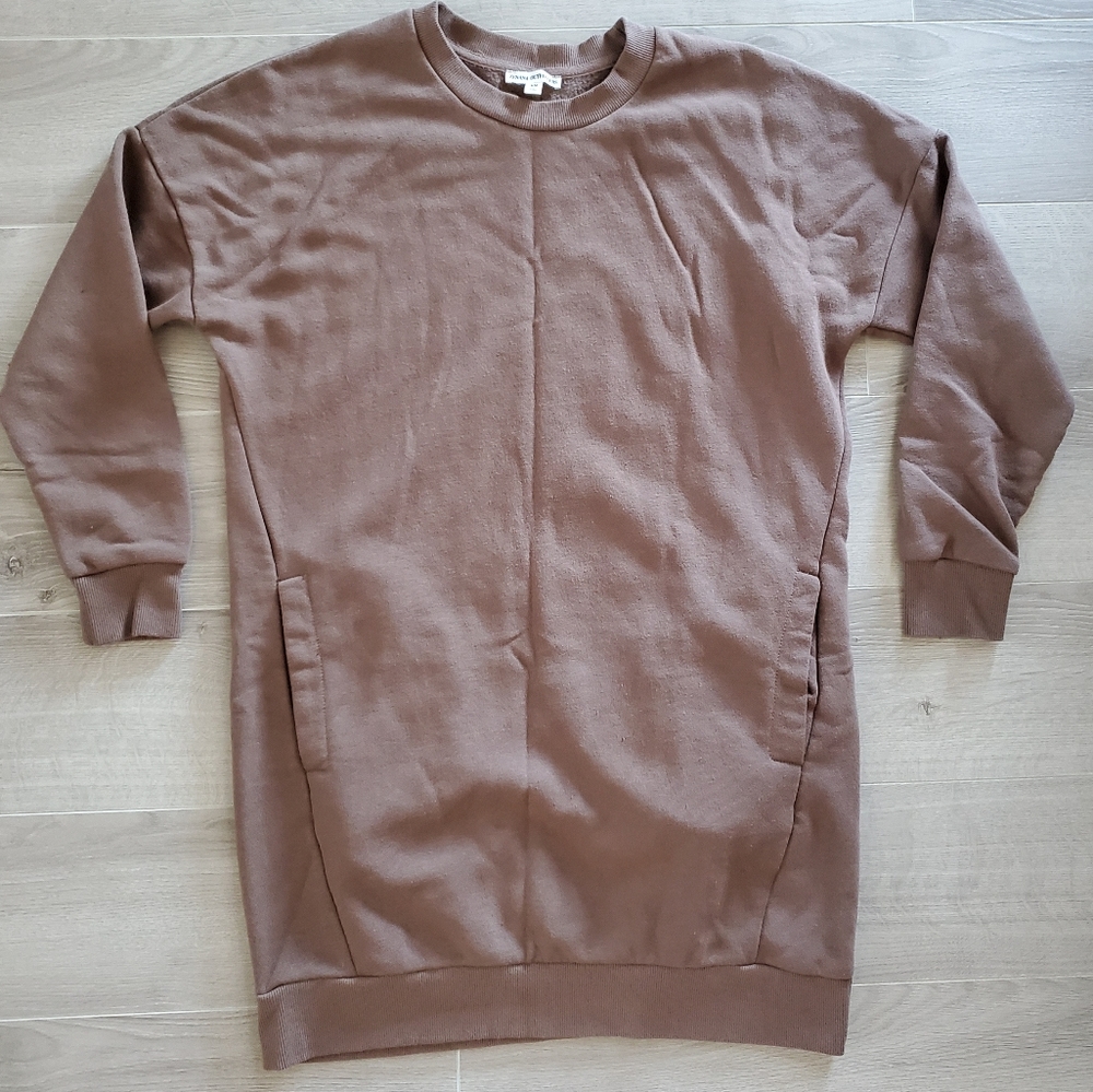 ZENANA OUTFITTERS Brown Sweater Dress Size Small